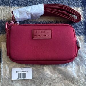 Dagne Dover Burgundy Cosmetic Bag